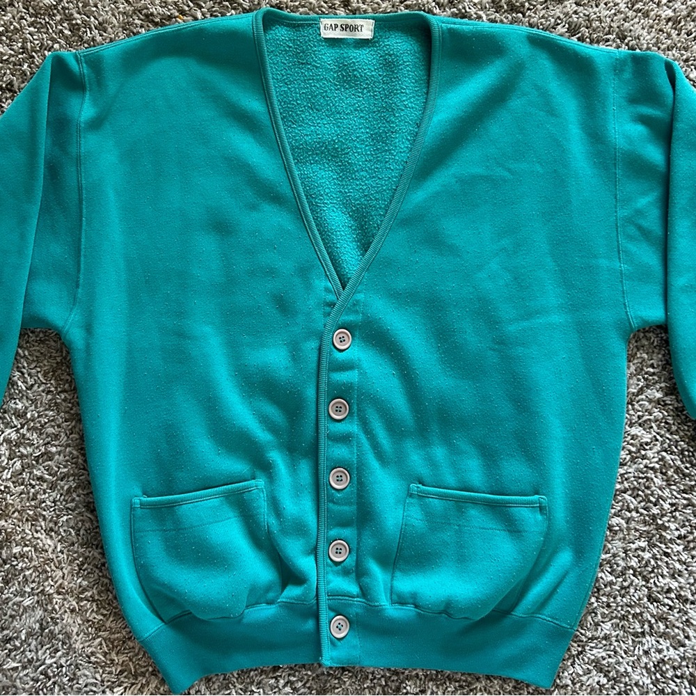 Vibrant Teal Women's Cardigan Sweater